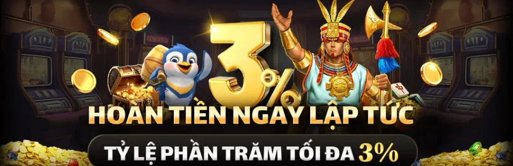 Hoàn trả cược 3% tại Nn88v com